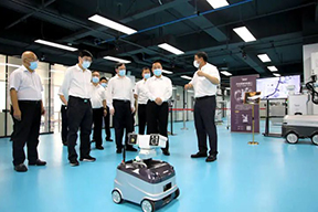 浙江省領導考察申昊科技智能機器人